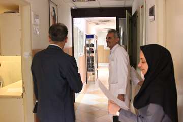 بازدید رئیس جدید دانشگاه از کارمندان