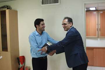 بازدید رئیس جدید دانشگاه از کارمندان