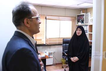 بازدید رئیس جدید دانشگاه از کارمندان