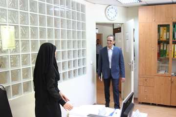 بازدید رئیس جدید دانشگاه از کارمندان