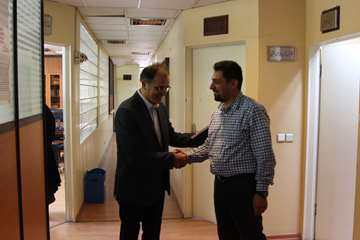 بازدید رئیس جدید دانشگاه از کارمندان