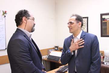 بازدید رئیس جدید دانشگاه از کارمندان