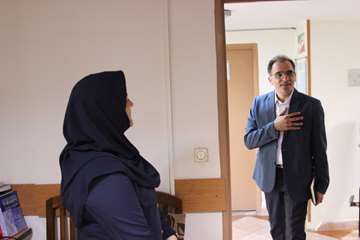 بازدید رئیس جدید دانشگاه از کارمندان