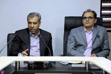 دیدار فرماندار شهرری با رئیس دانشگاه در بیمارستان رازی