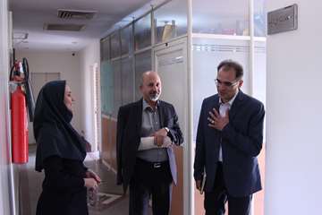 بازدید رئیس جدید دانشگاه از کارمندان