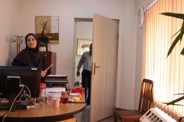 بازدید رئیس جدید دانشگاه از کارمندان