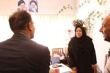 بازدید رئیس جدید دانشگاه از کارمندان