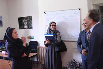 بازدید رئیس جدید دانشگاه از کارمندان