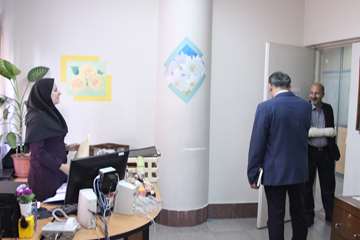 بازدید رئیس جدید دانشگاه از کارمندان