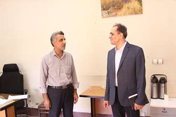 بازدید رئیس جدید دانشگاه از کارمندان