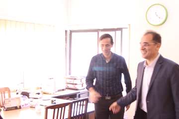 بازدید رئیس جدید دانشگاه از کارمندان