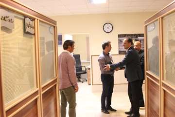 بازدید رئیس جدید دانشگاه از کارمندان