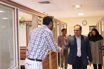 بازدید رئیس جدید دانشگاه از کارمندان