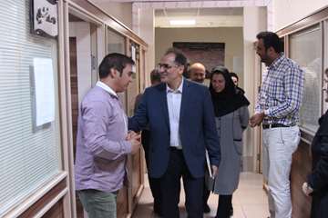 بازدید رئیس جدید دانشگاه از کارمندان
