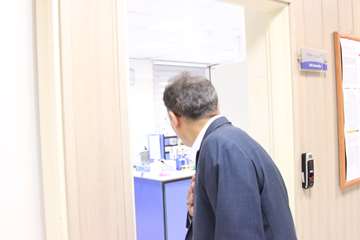 بازدید رئیس جدید دانشگاه از کارمندان