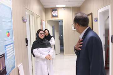 بازدید رئیس جدید دانشگاه از کارمندان