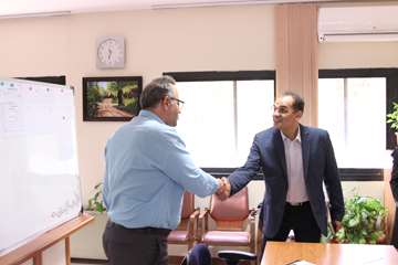 بازدید رئیس جدید دانشگاه از کارمندان