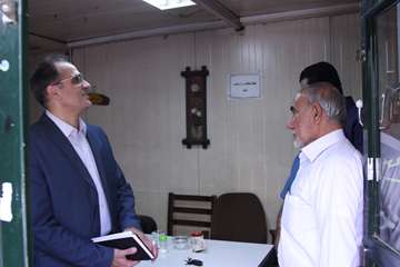 بازدید رئیس جدید دانشگاه از کارمندان