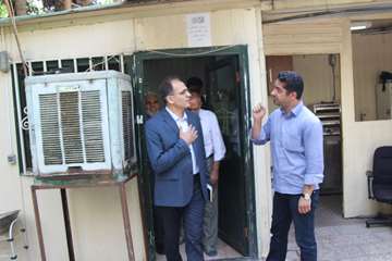 بازدید رئیس جدید دانشگاه از کارمندان