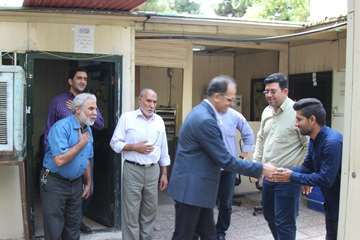 بازدید رئیس جدید دانشگاه از کارمندان