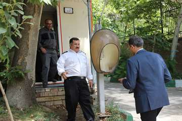 بازدید رئیس جدید دانشگاه از کارمندان