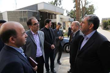 دیدار فرماندار شهرری با رئیس دانشگاه در بیمارستان رازی