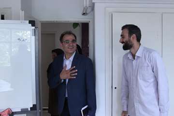 بازدید رئیس جدید دانشگاه از کارمندان