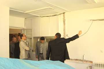 بازدید ریاست دانشگاه از خوابگاه های دانشجویی و کلاس های درس