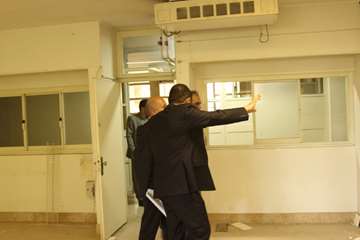 بازدید ریاست دانشگاه از خوابگاه های دانشجویی و کلاس های درس