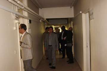 بازدید ریاست دانشگاه از خوابگاه های دانشجویی و کلاس های درس