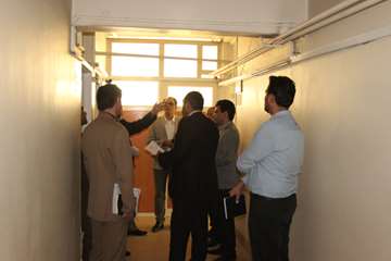 بازدید ریاست دانشگاه از خوابگاه های دانشجویی و کلاس های درس