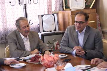 دیدار دکتر عرب، رئیس دانشگاه از همکاران بازنشسته کانون بازنشستگان دانشگاه