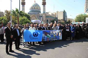 تجمع دانشگاهیان در حمایت از مردم مظلوم فلسطین 