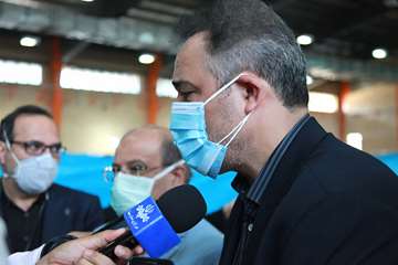 بازدید دکتر زالی از کلینیک درمان سرپایی بیماران کرونایی در مرکز روانپزشکی رازی 